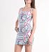 Nollie Womens X Back Body Con Dress - Blue X Med Size