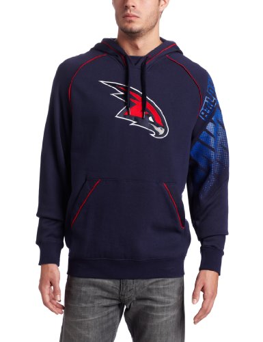 NBA Men's Atlanta Hawks Hoops Pullover Hood (Navy, Large)