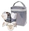 Blooming Bouquet Gift Sets - SWEET SAFARI BLUE - Bottle Bag & Bib Set