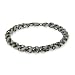 Eve's Addiction Italian Wheat Chain Mens Sterling Silver Bracelet