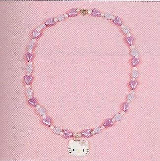 Hello Kitty Little Girls Flower Charm Necklace