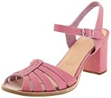 Swedish Hasbeens Womens High Heeled Leather Sandal Ankle-Strap Sandal Sandal