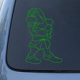 GRUMPY - Vinyl Decal Sticker #A1221 | Vinyl Color: Green