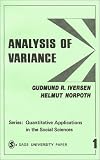 Analysis of Variance (Quantitative Applications in the Social Sciences)