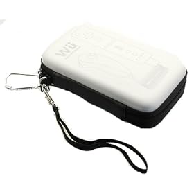 Airform Carrying Case rotective Case Wi for Nintendo WII Nunchuk WII Controller WII Remote WII Game Disk Nitnendo WII Case WII Accessories Nintendo WII Organizer and Game Wallet Case