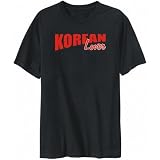 T-Shirt Mens Black  Korean LOVER  Countries