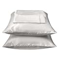 Charmeuse Satin Sheet Set - Silver