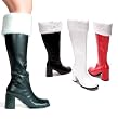 Ellie Shoes - Gogo-Fur, 3 Inch Heel Gogo Boots with Fur in 3 Colors - Perfect For Santa Halloween Costumes