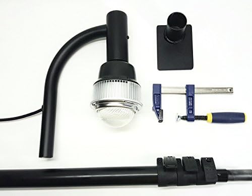 Trade Show Booth lighting LED Pop Up Table Light Kit Convention Booth 60w Cob LED Expo Display Light Extendable Portable Powerful USA For, Craft, Jewelry, Art, Displays