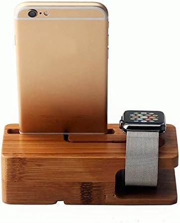 Apple Watch Stand, GearWarez® Wood Charging Stand Bracket Docking Station Stock Cradle Holder for Both 38mm and 42mm