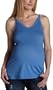 9Seed Women's Maternity Long Comfy Tank,Sea,Medium/Large