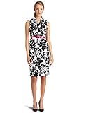 Eliza J Women's Contrast Belted Ruffle Dress, Blw, 4
