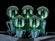 Set of 35 Green G25 Christmas Lights With Green Wire #723404