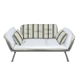 Mali Flex Futon- Blue Mocha Stripe