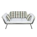 Mali Flex Futon - Blue Mocha Stripe