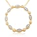 10k Yellow Gold Diamond Circle Pendant (1/10 cttw, I-J Color, I2-I3 Clarity)
