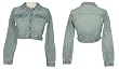 YMI Cropped Denim Jacket W/ Crystals