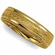 14K Yellow Gold Meadow Men's Wedding Band