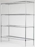 Omega SC187286 86 High, Wire Shelving Unit, 18 Deep x 72 Wide