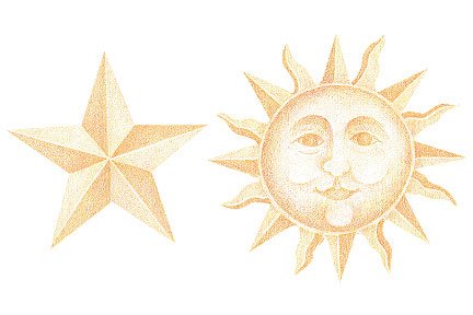 Celestial Sky Wallies Wallpaper Cut Outs