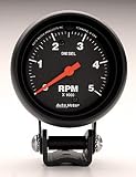 Auto Meter | 2888 2 5/8 Diesel Tachometer - Pedestal Mount - 5000 RPM - Black Finish