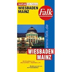 Falkplan Falk-Faltung Wiesbaden / Mainz
