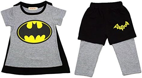 StylesILove Little Girls Batgirl Costume T-shirt and Shorts Set (3-4 Years)