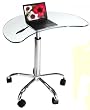 Laptop Stand with Casters (Clear) (31.5"H x 25.5"W x 15.5"D)
