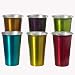 Retro Aluminum Tumblers Set of 6