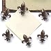 Kitchen & Housewares : Brass Fleur de Lis Design Fridge Office Six 6 Magnets