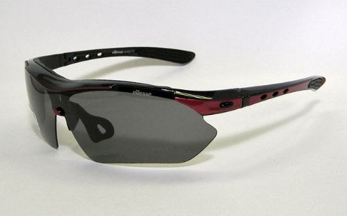 エレッセ [ellesse] スポーツサングラス ES-S101 COL.3 ブラックXレッド