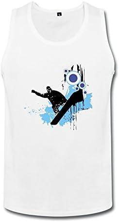 EVAMPIRE Men's Snowboarder Funny Tank Top