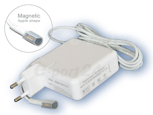 45W Adaptateur chargeur secteur AC Adapter pour ordinateur portable Apple Macbook Air A1244, blanc. De e-port24®
