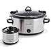 Crock-Pot SCCPVL659-S Stainless Steel 6.5-Quart Cook & Carry Slow Cooker w Locking Lid,
