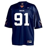 Nike Virginia Cavaliers #91 Navy Replica Football Jersey