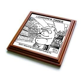BEST SELLERS ON OTHER PLANETS - 8x8 Trivet With 6x6 Ceramic Tile by 3dRose LLC