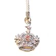 Cell Phone / Camera Charm Strap Beautiful Diamond Clear Crown Tiara