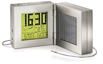 Oregon Scientific Phillipe Starck Radio Controlled Clock/Barometer, Music Small, Yellow