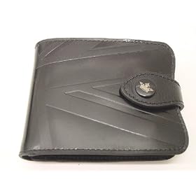 English Laundry Wallet Black Leather Wallet in Gift Box