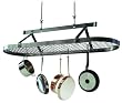 Enclume PR16AWG HS Premier 5-Foot Oval Ceiling Pot Rack, Hammered Steel