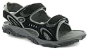 Sea Men's Sport Sandals With Adjustable Velcro Fastening - Black
