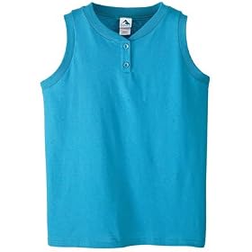 Buy Ladies Sleeveless Two-Button Softball Jersey 6.0 oz. by Augusta Sportswear (Style# 648) by Augusta