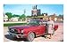 Stocky Lady with Hot Car Art Poster Print, 18x13