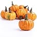 Factory Direct Craft Group of 9 Small Decorative Artificial Orange Pumpkins for Holiday and Home Decor and Crafting