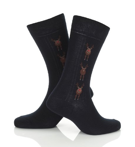 Cotton Blend Reindeer Socks