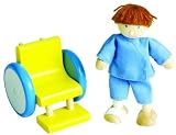 Toys : Pintoy Wooden Wheel Chair