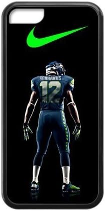 WXSTAR Fashion Seattle Seahawks Custom Cases for iPhone 5C TPU (Laser Technology)