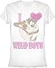 Search : Looney Tunes Taz Tazmanian Devil I Heart Love Wild Boys Juniors/Ladies T-shirt Tee