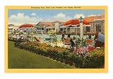 Pool, Hotel Last Frontier, Las Vegas, Nevada Art Poster Print, 18x13