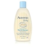 Aveeno Baby Wash & Shampoo, Lightly Scented, 8 Ounce (Pack of 2)